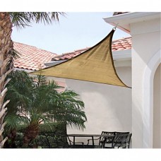 12 ft. - 3 7 m Triangle Shade Sail - Sand 230 gsm   
